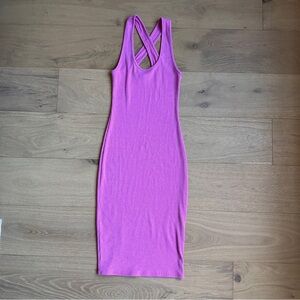 VICI Pink Midi Bodycon Dress, SIZE EXTRA-SMALL